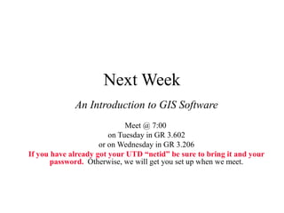 Appendix
GIS Software Packages
 