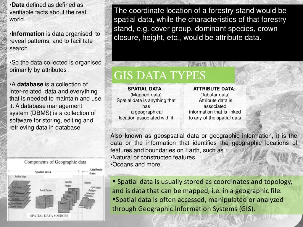 Types Of Gis Data Types Of Gis Data