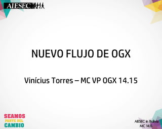 NUEVO FLUJO DE OGX 
Vinícius Torres –MC VP OGX 14.15  