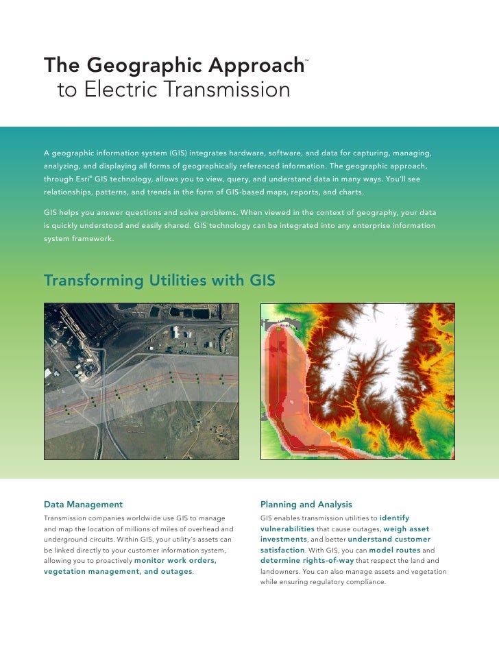GIS for Electric Transmission