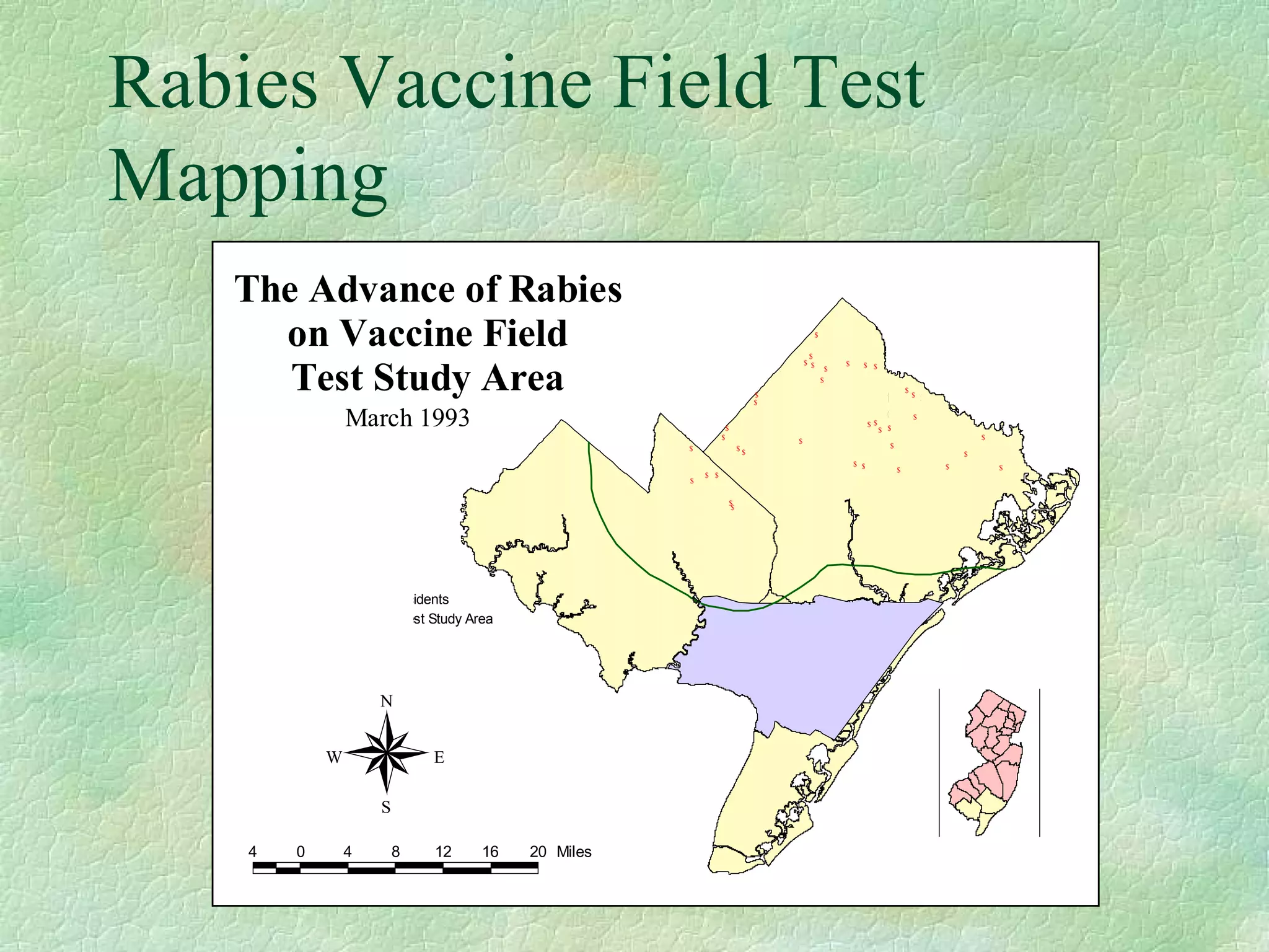 Rabies Vaccine Field Test Mapping 