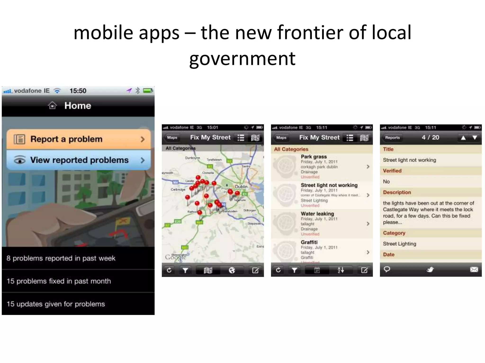 mobile apps – the new frontier of local
            government
 