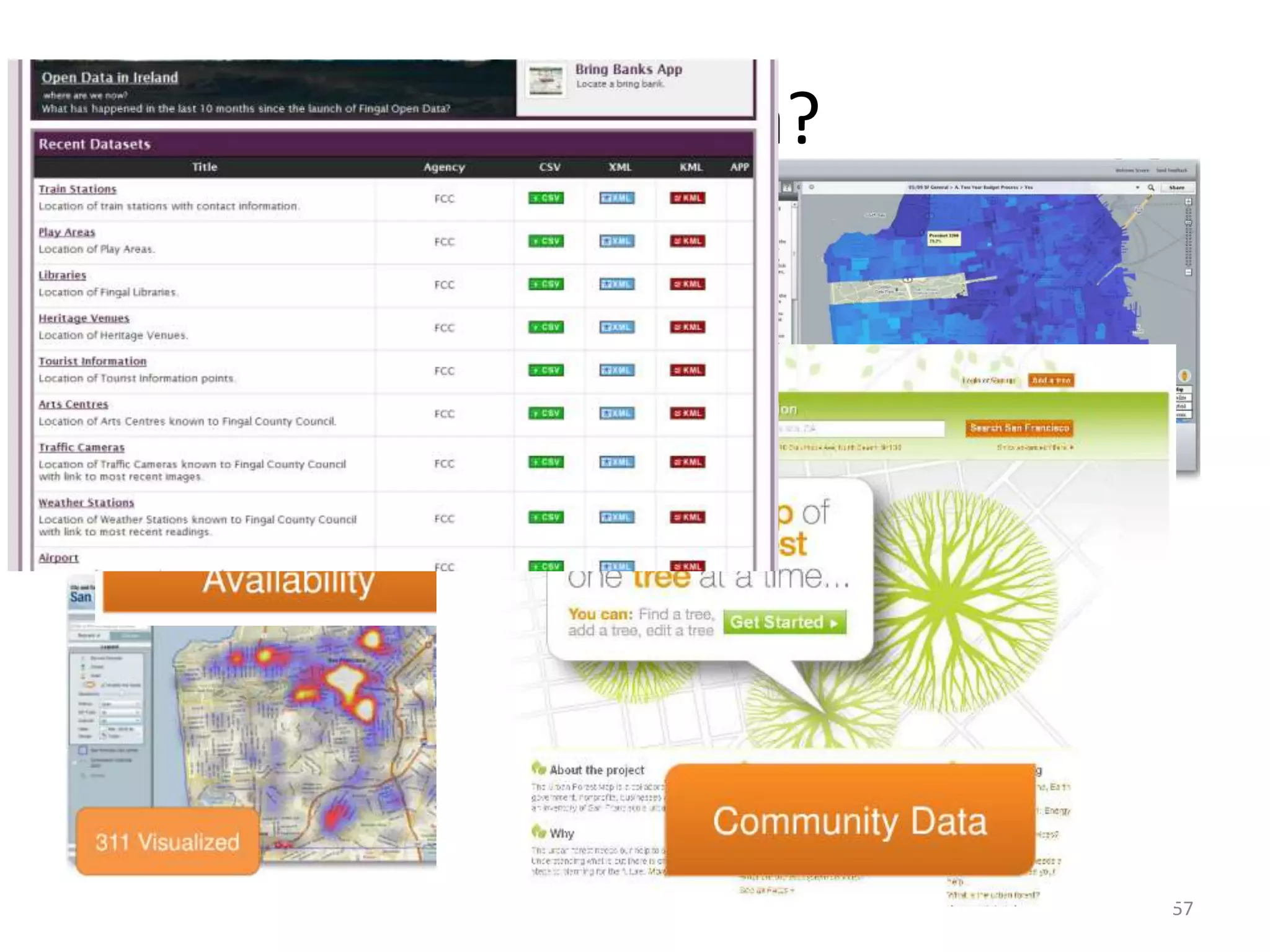Open Data?




             57
 