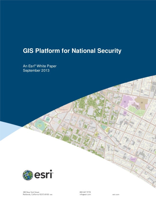 GIS Platform for National Security