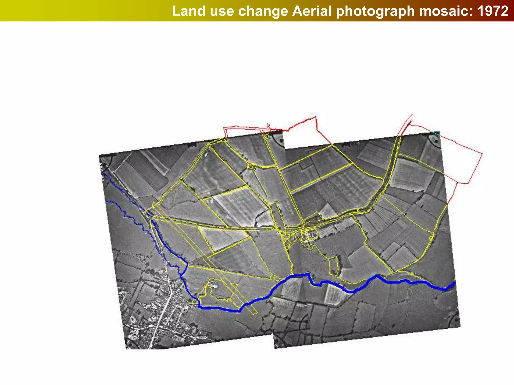 Land use change Aerial photograph mosaic: 1972
 