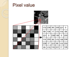 Pixel value
 