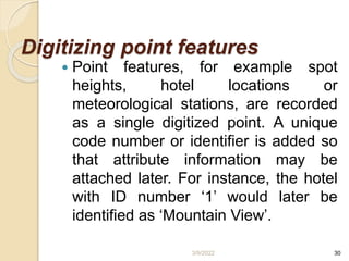 Point Features Gis unit 3 | PPTX