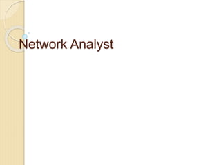 Network Analyst
 