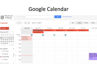Google Calendar
 