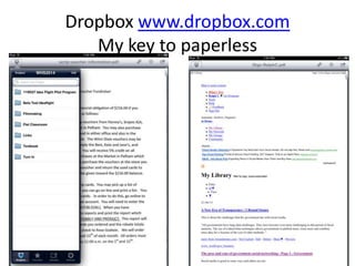 Dropbox www.dropbox.com
   My key to paperless
 