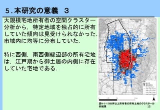 京都地籍図データベースを用いた明治末期土地所有者のクラスター分析