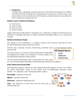 Fundamentals of GIS and Database Management for Disaster Management | PDF