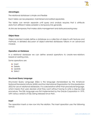 Fundamentals of GIS and Database Management for Disaster Management | PDF