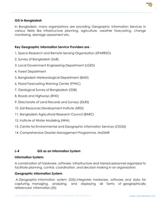Fundamentals of GIS and Database Management for Disaster Management | PDF