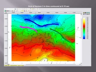 	Grid of Horizon 1(Trough) in Depth contoured at 15m