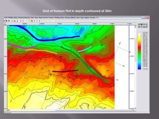 Grid of Horizon Pk3 in time contoured at 0.10sec