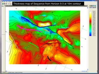 Grid of Horizon Pk5 in time contoured at 0.25sec