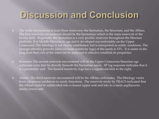 For Well SaB, the availability of sonic and density logs makes it ideal for the synthetic seismogram and provides more information through this 72