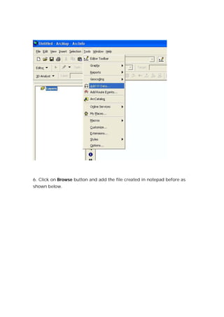 Gis arc map& georeferencing-arcgis | PDF