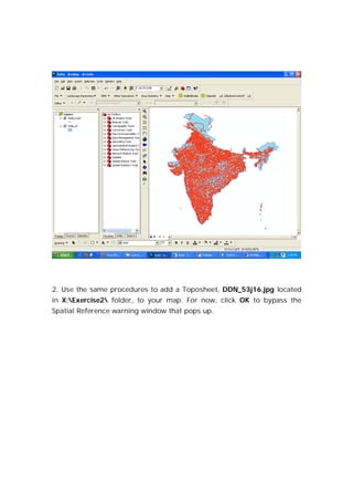 Gis arc map& georeferencing-arcgis | PDF
