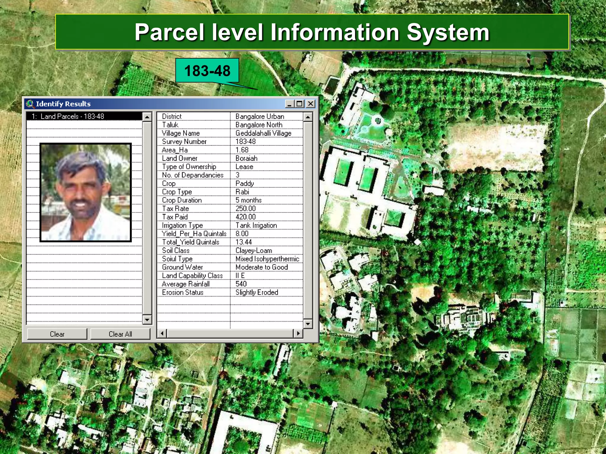 POST-MONSOON
(Rainy)
WEEDS
Tank Information System
183-48
Parcel level Information System
 