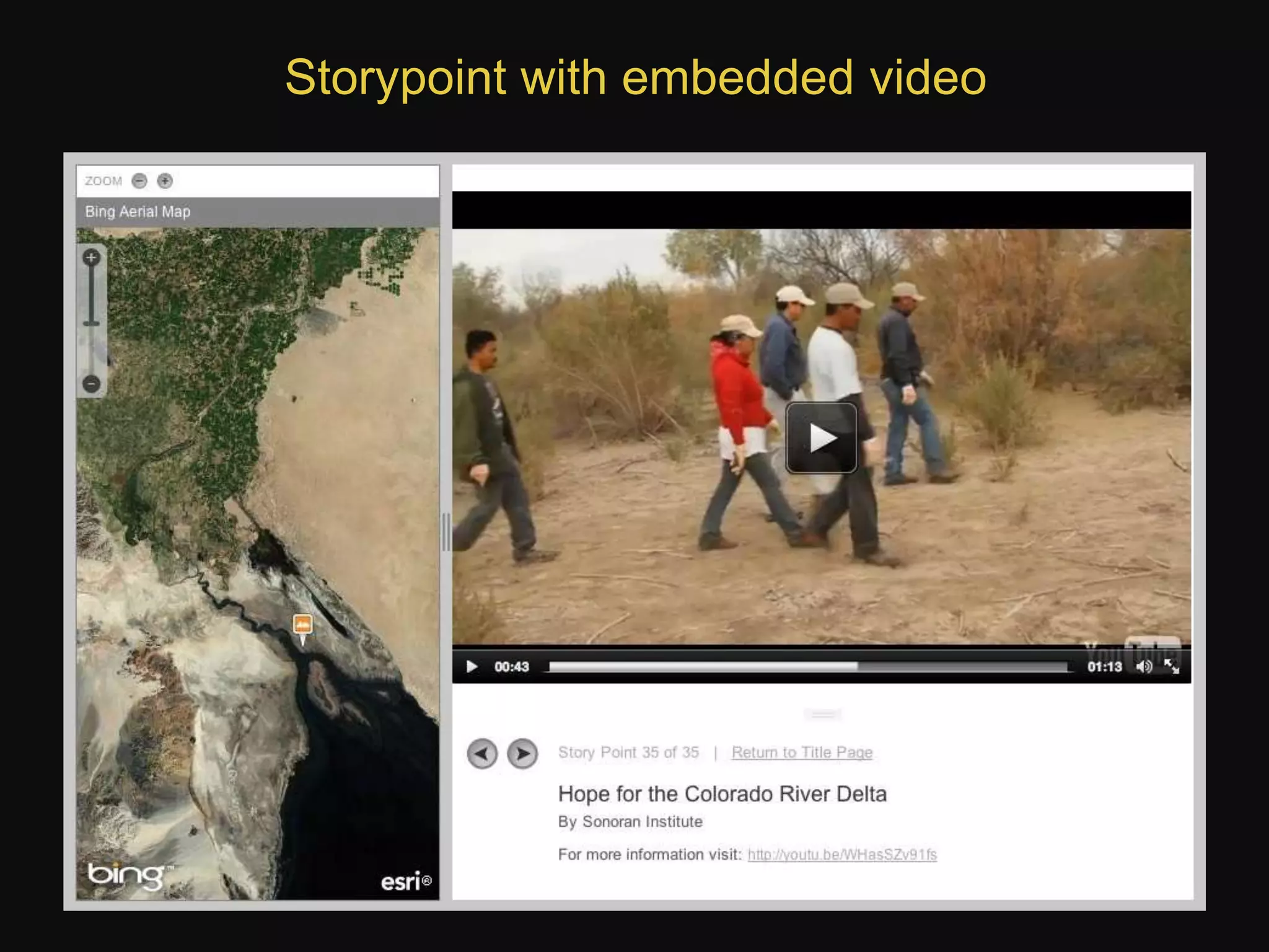 Storypoint with embedded video

 