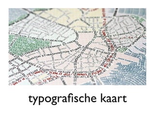 typograﬁsche kaart
 