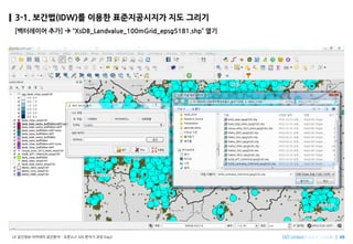 Imagine SpatiallyLX ???? ???? ???? C ???? GIS ??? ?? Day2
3-1. ???(IDW)? ??? ??????? ?? ???
[????? ??] ? XsDB_Landvalue_100mGrid_epsg5181.shp ??
 