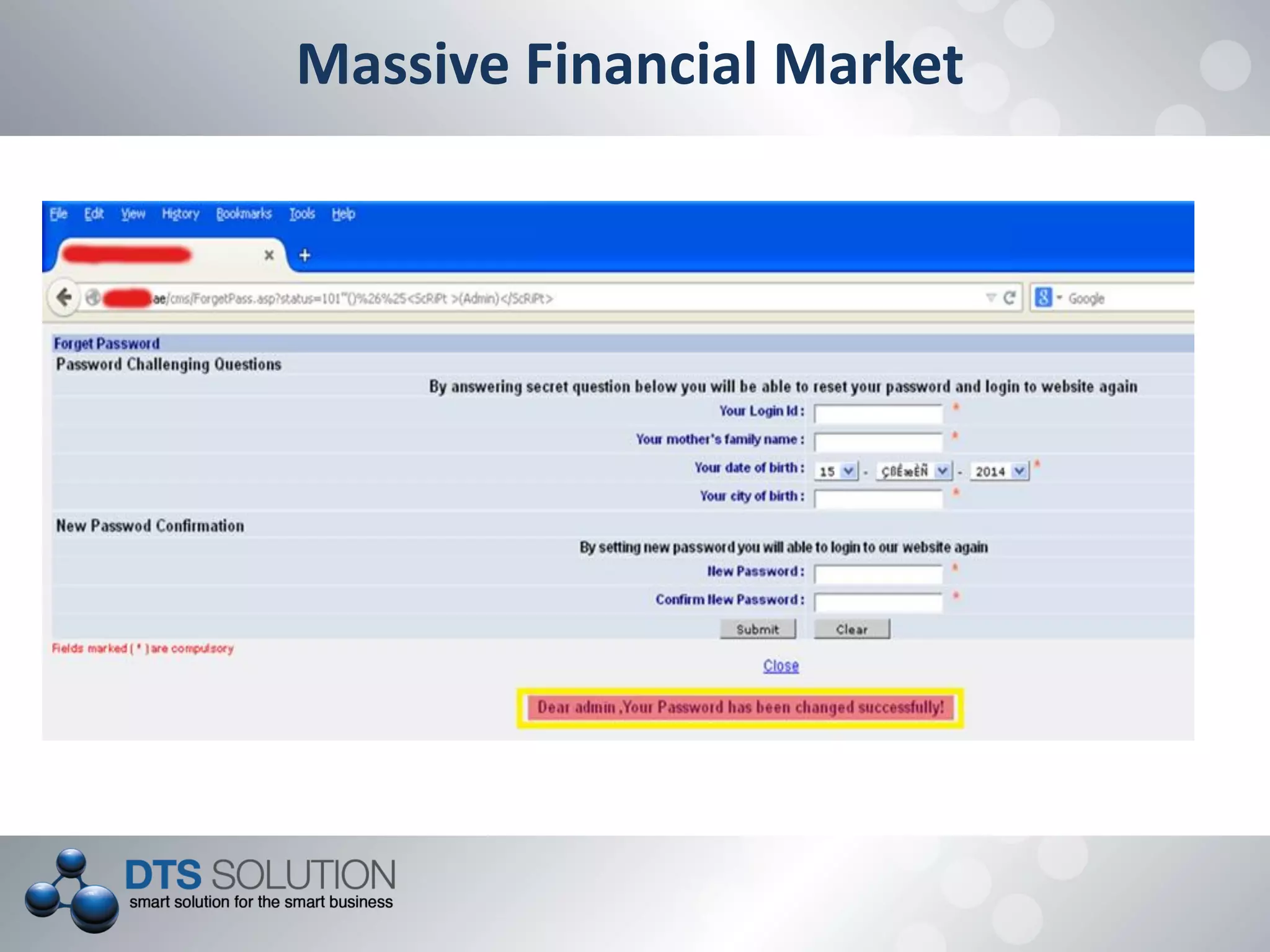 Massive Financial Market
 