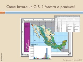 Come lavora un GIS..? Mostra e produce!
11
MaurizioFoderà
Campobasso 19 febbraio 2015
 