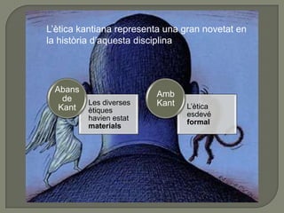 L’ètica kantiana representa una gran novetat en la història d’aquesta disciplina