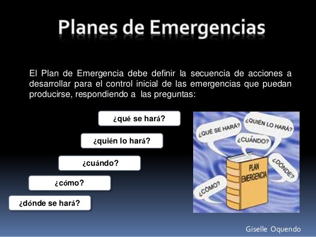 planes de emergencia plane de emergencia