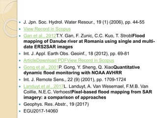 Flood risk mapping using GIS and remote sensing and SAR | PPTX