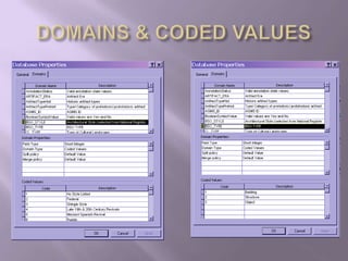 DOMAINS & CODED VALUES