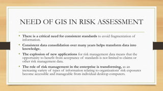 Gis Risk Modeling Report Poster Examples Gis in disaster managemant | PPTX