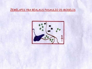 ŽEMĖLAPIS YRA REALAUS PASAULIO 2D MODELIS