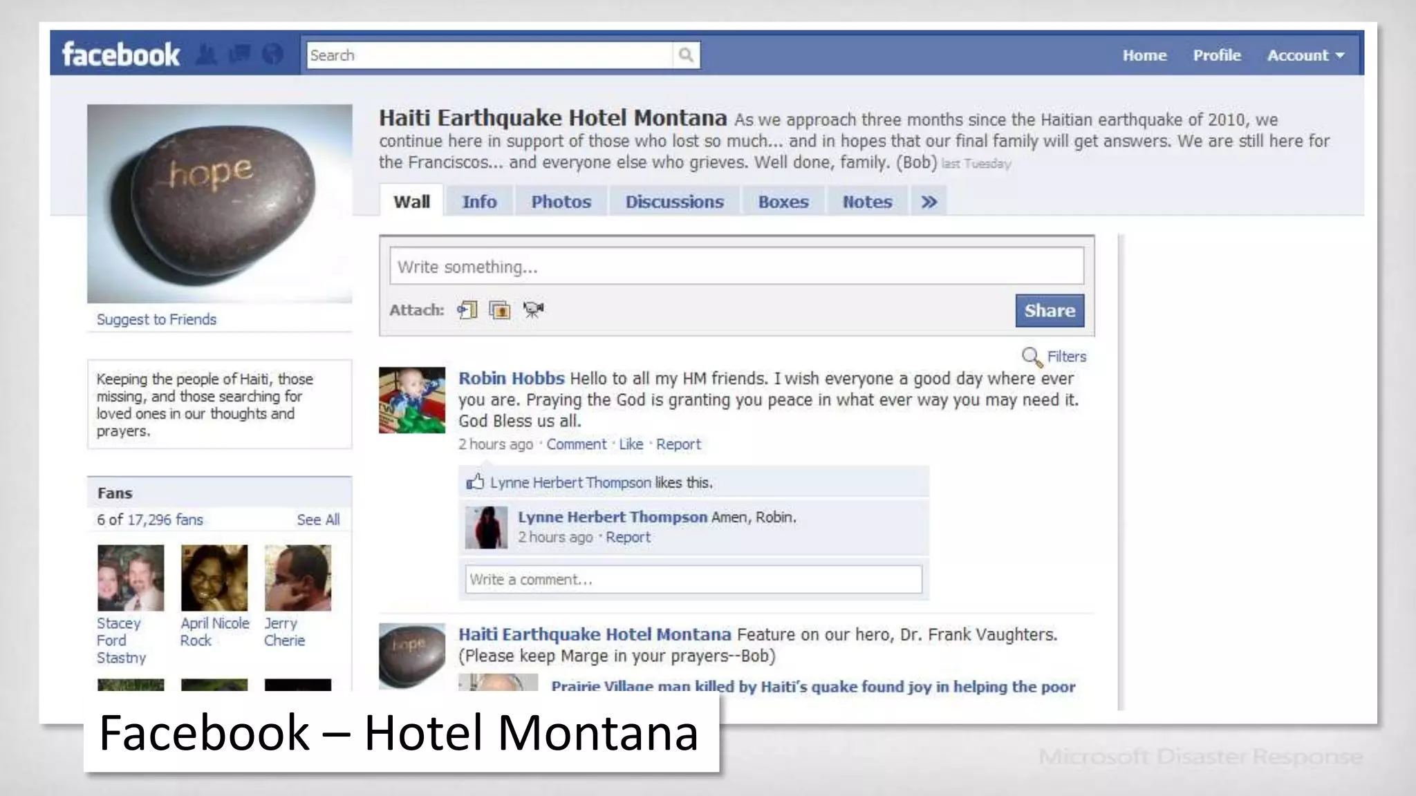 Facebook – Hotel Montana