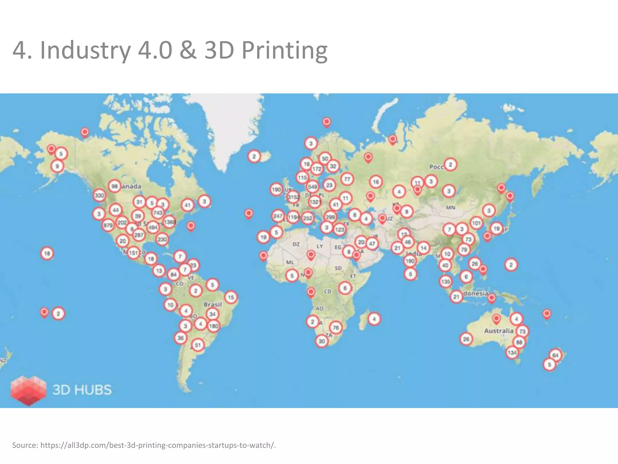 4. Industry 4.0 & 3D Printing
Source: https://all3dp.com/best-3d-printing-companies-startups-to-watch/.
 
