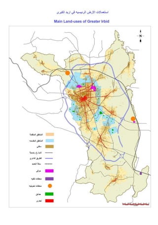 Gis maps for irbid city jordan 2014