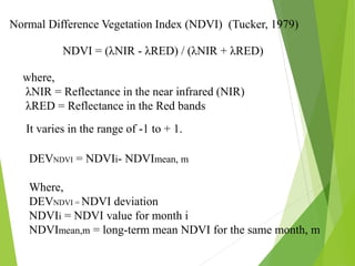 NDVI drought Index Map for selected years and selected
months.
Nezar Hammouri and Ali El-Naqa, 2007
 