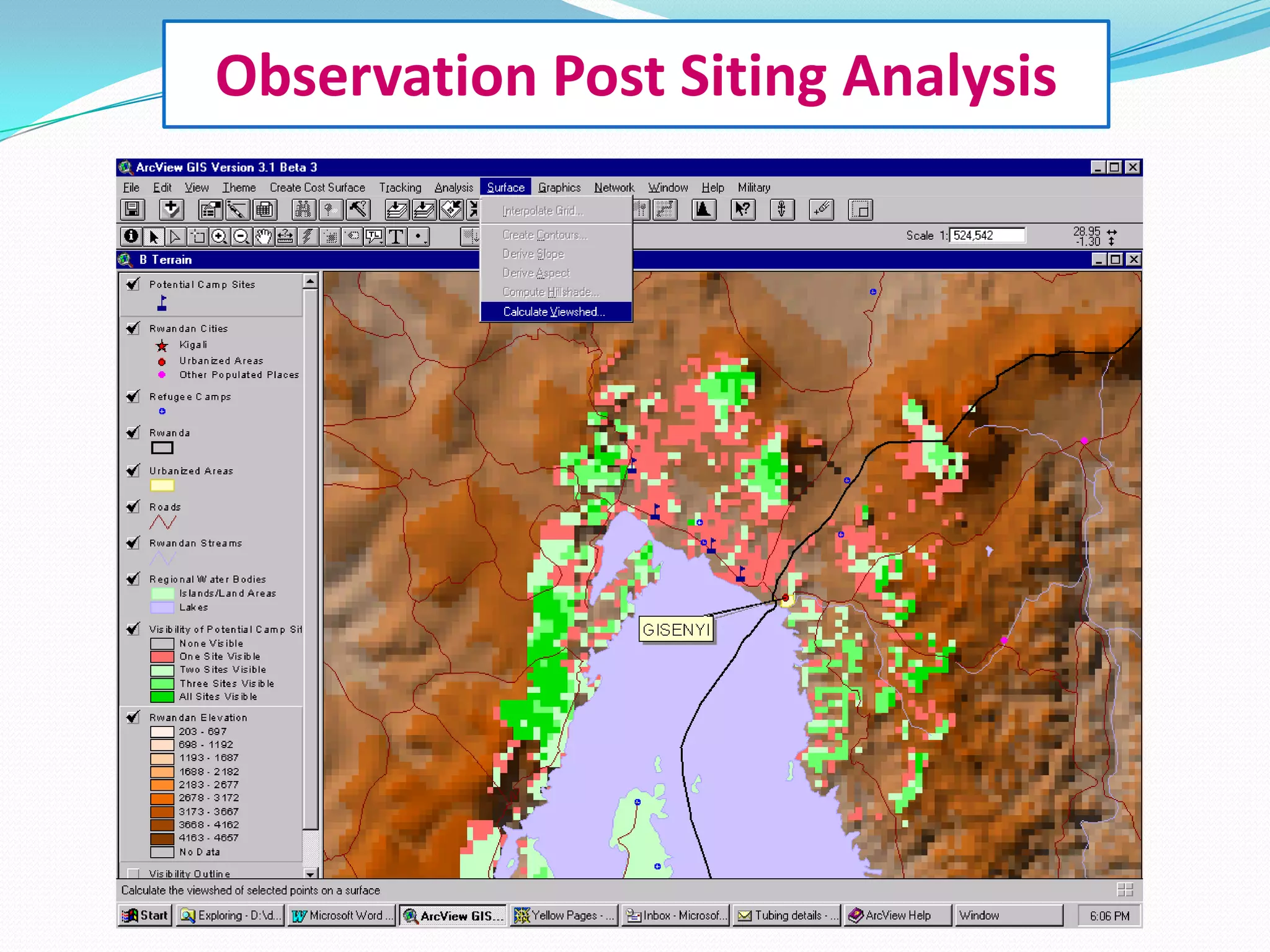 Observation Post Siting Analysis

 