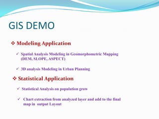 GEOMATIC WORLD WITH A SPECIAL LOOK TO GIS | PPTX