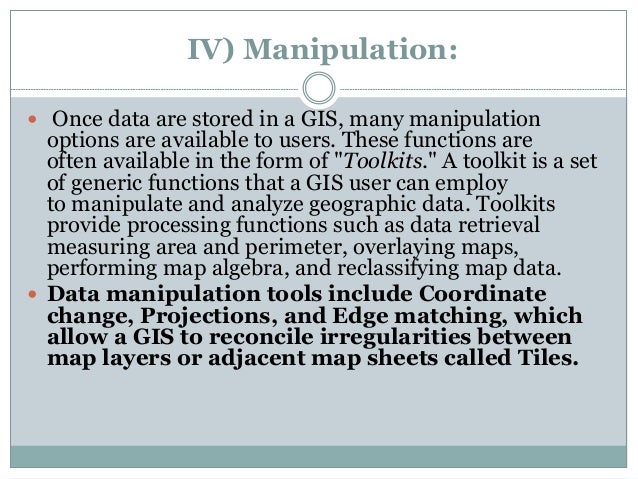 functions of GIS