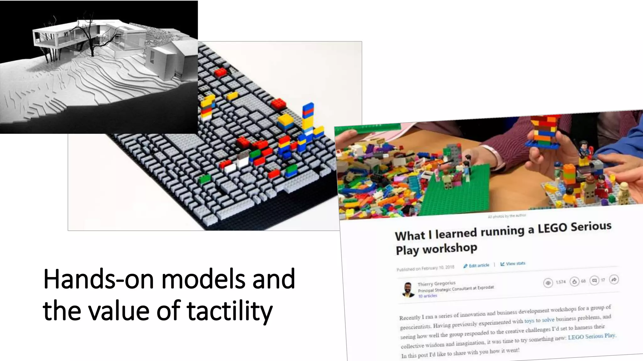 Hands-on models and
the value of tactility
 