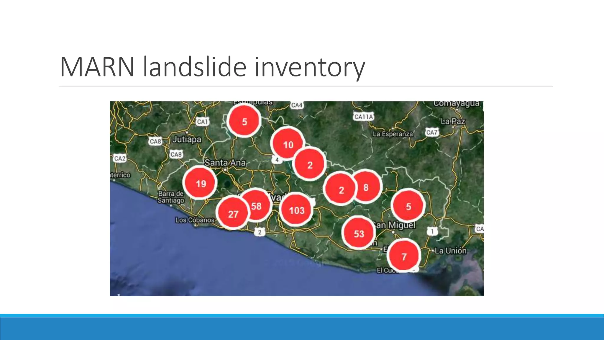 MARN landslide inventory
 