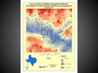 Examples of my GIS work | PPT image.