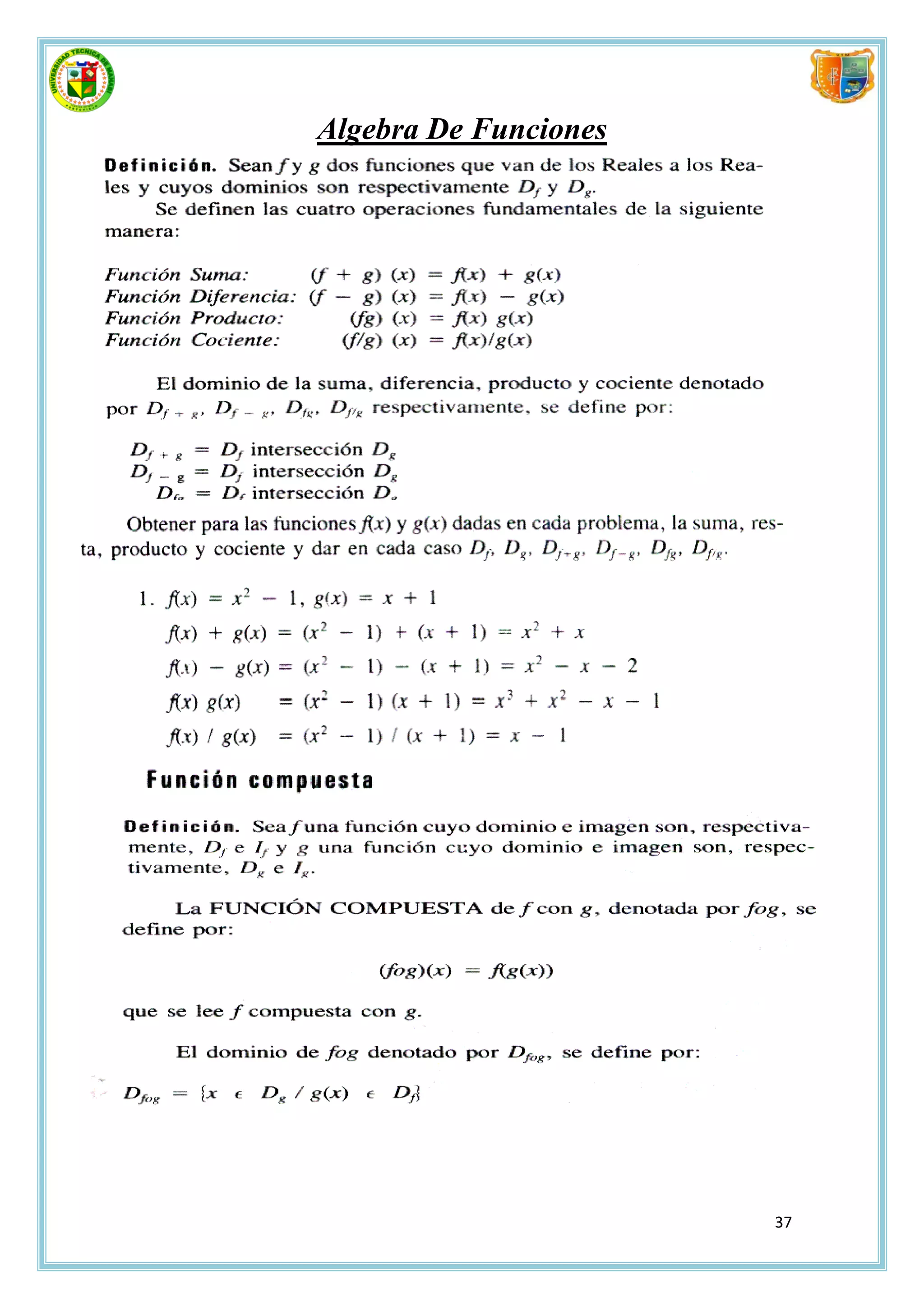 Algebra De Funciones




                       37
 