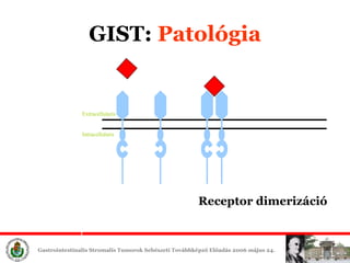 GIST :  ʲٴǱó Ligand Extracellular is Intracellular is Receptor  d imeriz áció 