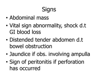 Thomas's Sign Gastro Intestinal Stromal Tumours | PPTX