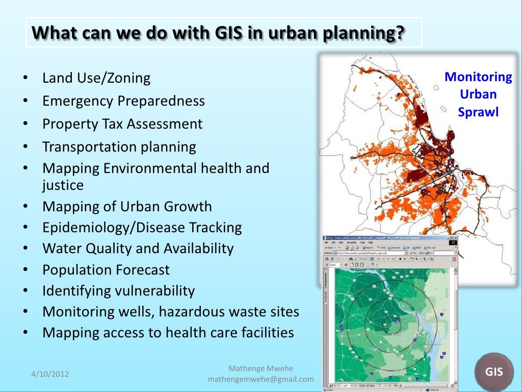 Gis technology Application in Urban Planning in Kenya Mathenge Mwehe